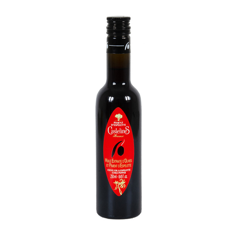 Huile d'Olive Moulin Castelas Piment d'Espelette 250ml