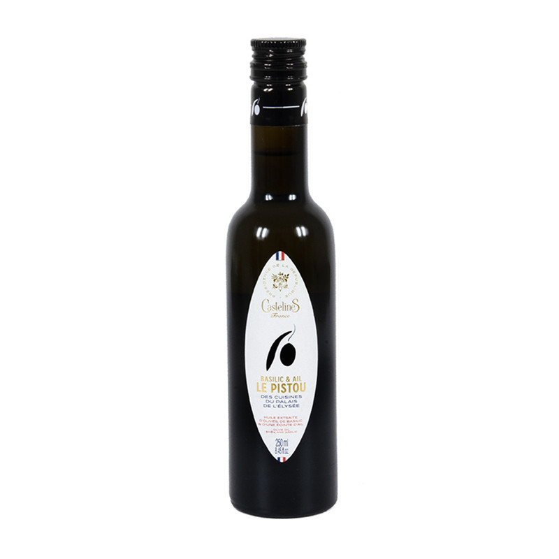 Huile d'Olive Moulin Castelas Basilic & Ail Le Pistou 250ml