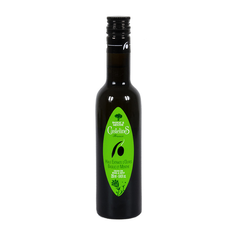 Huile d'Olive Moulin Castelas Basilic & Menthe 250ml