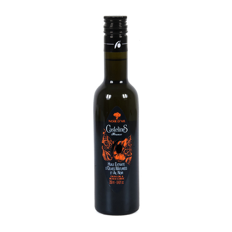 Huile d'Olive Moulin Castelas Olives Maturées & Ail Noir 250ml