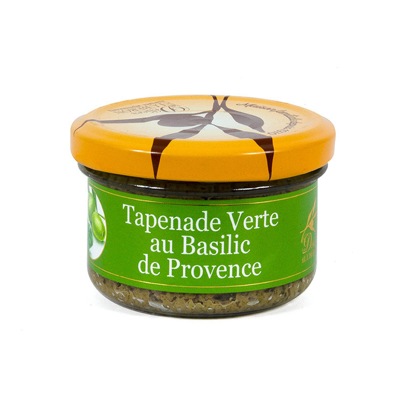 Tapenade Verte aux Olives de Pays & Basilic