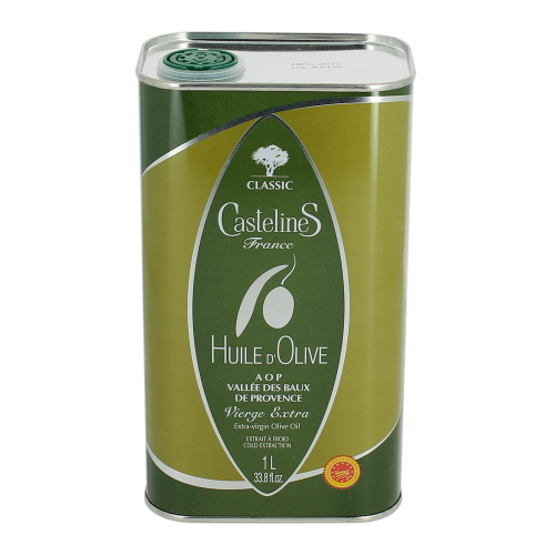 Huile d'olive fruitée vert Castelas Bidon 1 L