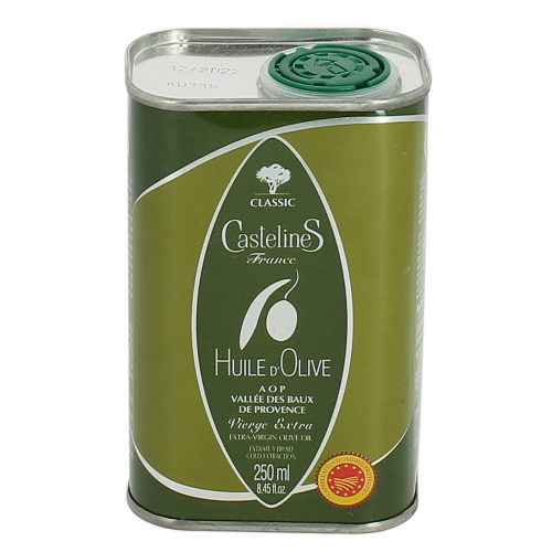 Huile d'olive fruitée vert Castelas Bidon 250ml