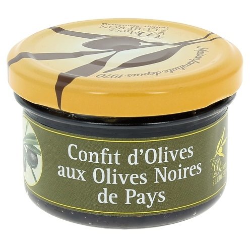 Confit d’olives aux olives noires de pays - 90g - Délices du Luberon
