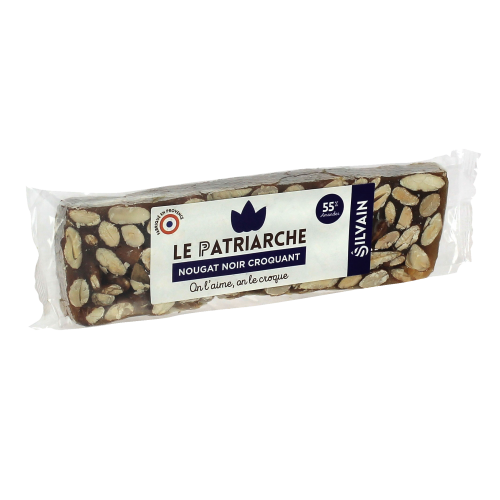 Nougat noir croquant - 100g - Délices du Luberon