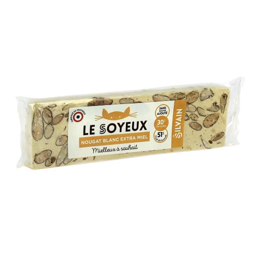 Nougat blanc extra miel - 100g - Délices du Luberon