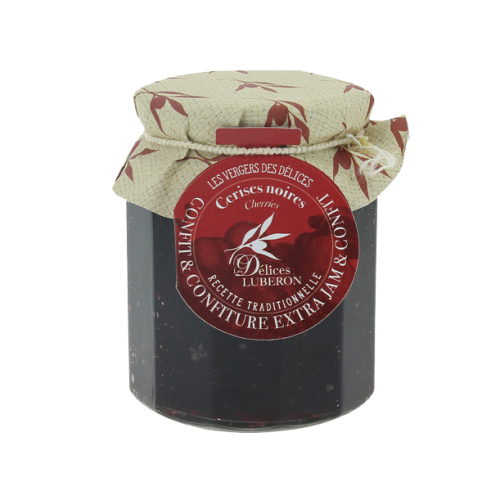 Confiture de cerises noires 335g - Délices du Luberon