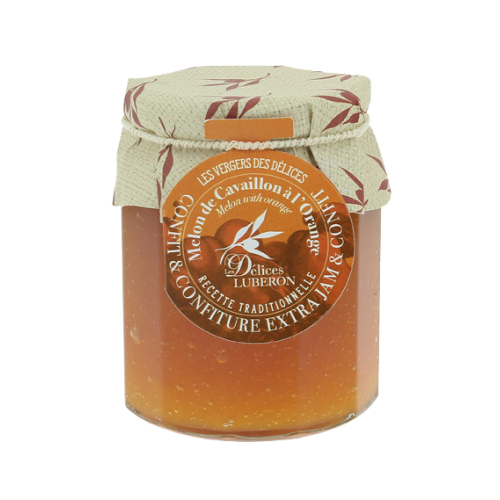 Confiture de melon de Cavaillon à l’orange 320g - Délices du Luberon