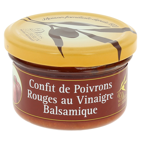 CONFIT DE POIVRONS ROUGES AU VINAIGRE BALSAMIQUE - 90g