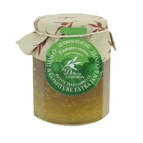 Confiture de tomates vertes 335g - Délices du Luberon