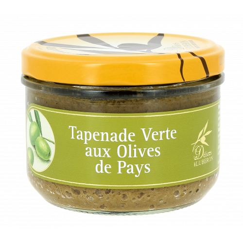 Tapenade verte aux olives de pays - 210g - Délices du Luberon