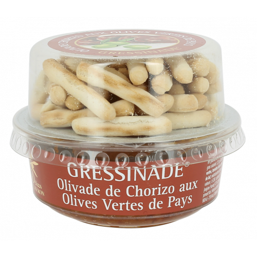 Gressinade olivade de chorizo - 150g - Délices du Luberon
