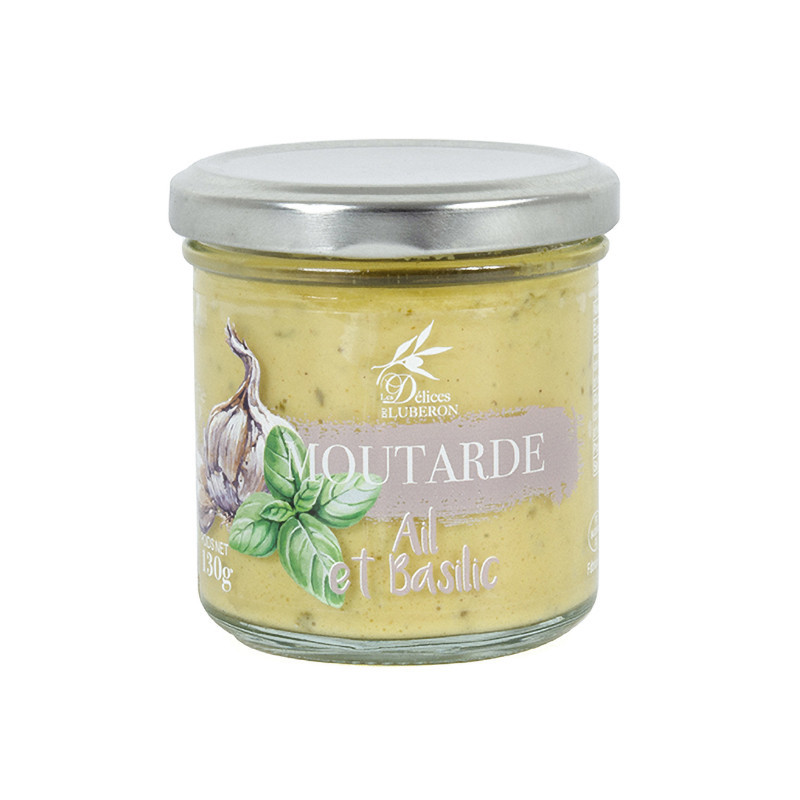Moutarde Ail et Basilic 180g