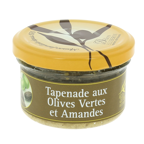 Tapenade aux olives vertes et amandes 90g - Délices du Luberon