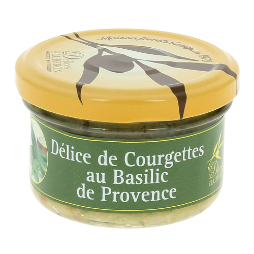 Délice de courgettes au basilic de Provence - 90g - Délices du Luberon