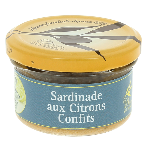 Sardinade aux citrons confits - 90g - Délices du Luberon