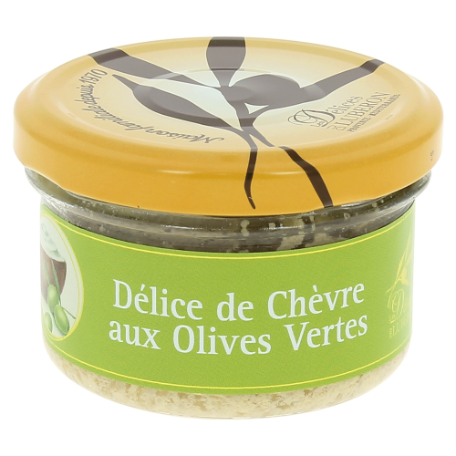 DÉLICE DE CHÈVRE AUX OLIVES VERTES - 90g