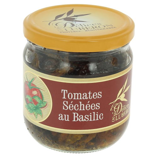 Tomates séchées au basilic 200g - Délices du Luberon